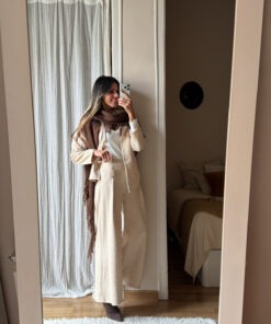 Bufanda pico y flecos