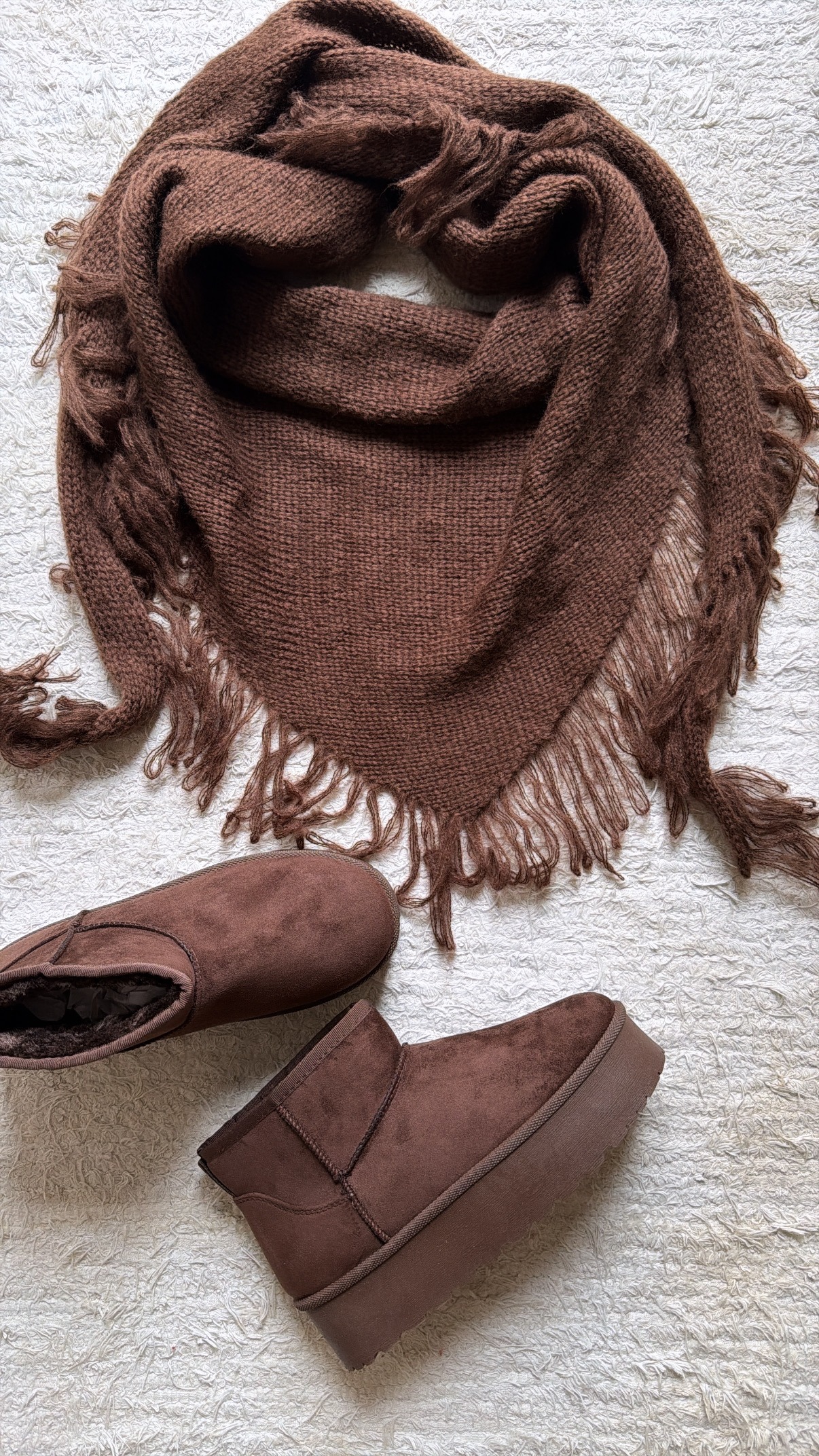 Bufanda pico y flecos - Imagen 5