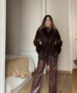 Chaquetón teddy chocolate