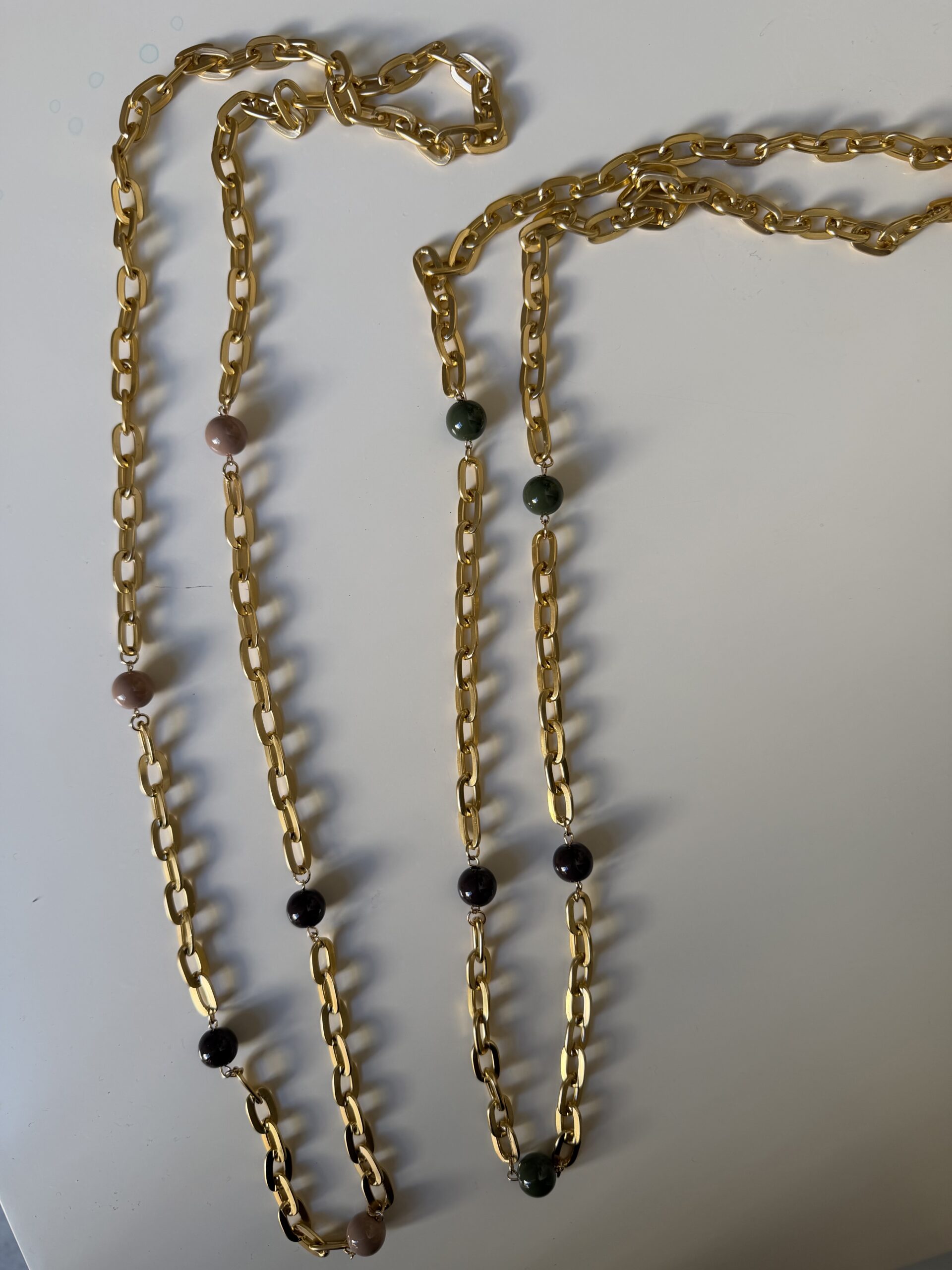 Maxi collar borlas y cadena