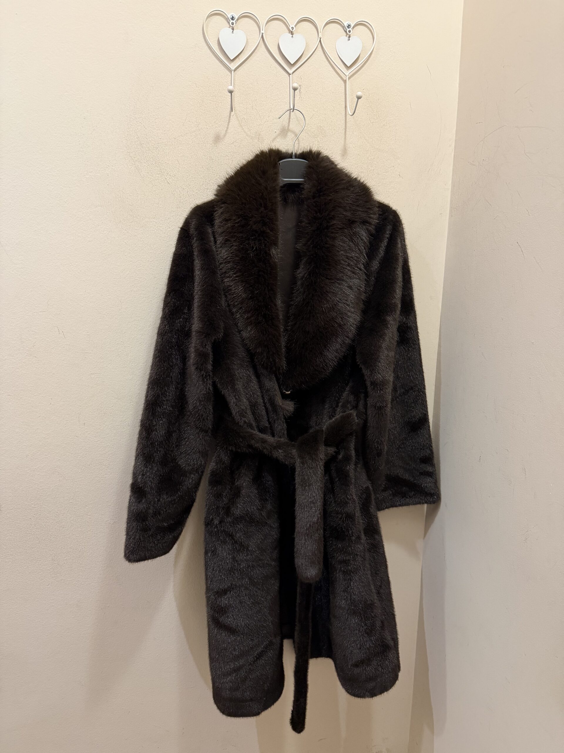 Maxi abrigo teddy chocolate