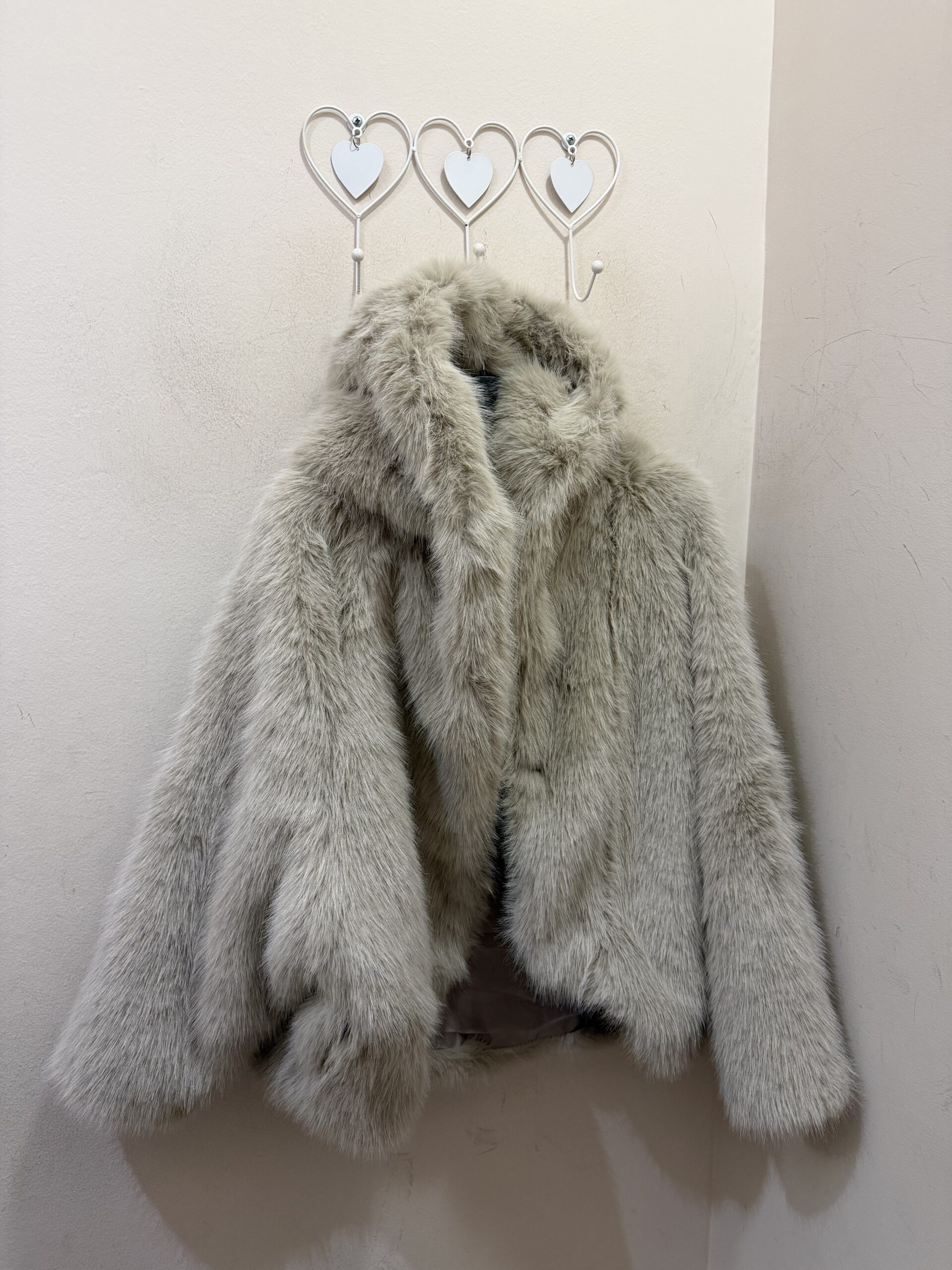 Chaquetón Teddy taupe claro