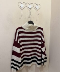 Jersey navy granate y negro