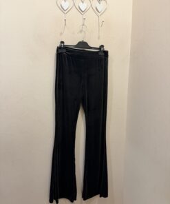 Pantalón campana terciopelo  gris