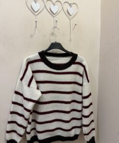 Jersey navy chocolate y granate