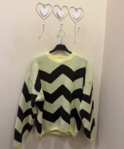 Jersey zig zag amarillo y choco