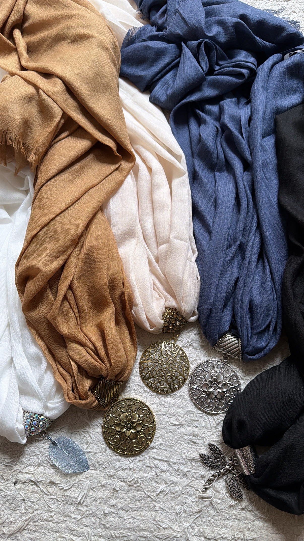 Maxi pañuelo y abalorio