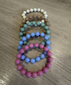 Pulsera elástica borlas