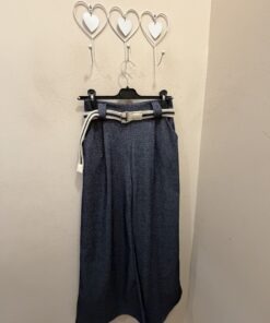 Pantalón jaspeado azul