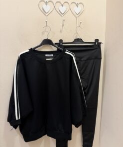 Conjunto sudadera negra