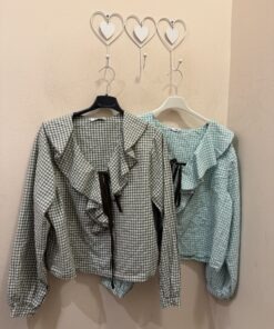 Camisa volante vichy