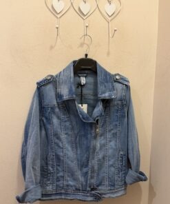 Cazadora denim cruzada