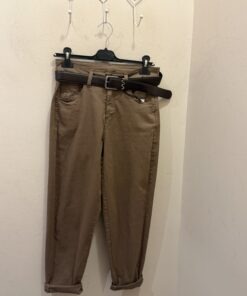 Pantalón caramelo cinturón