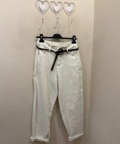 Pantalón globo beige