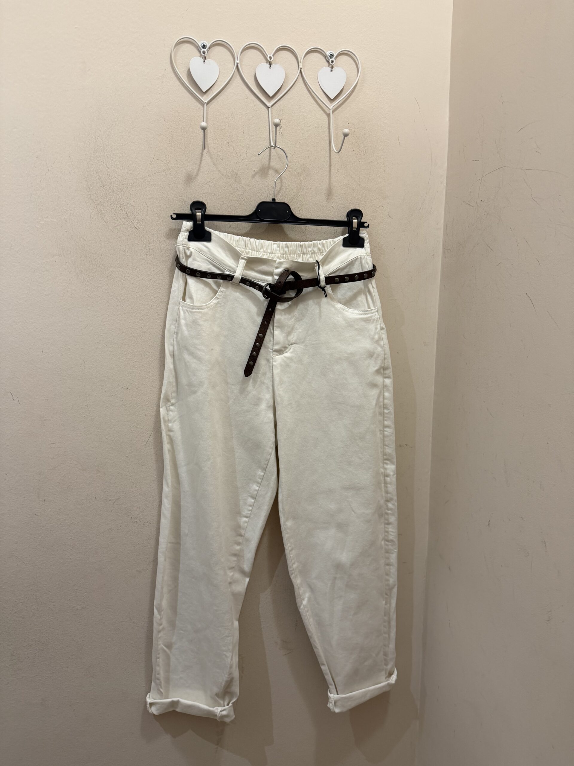 Pantalón globo beige