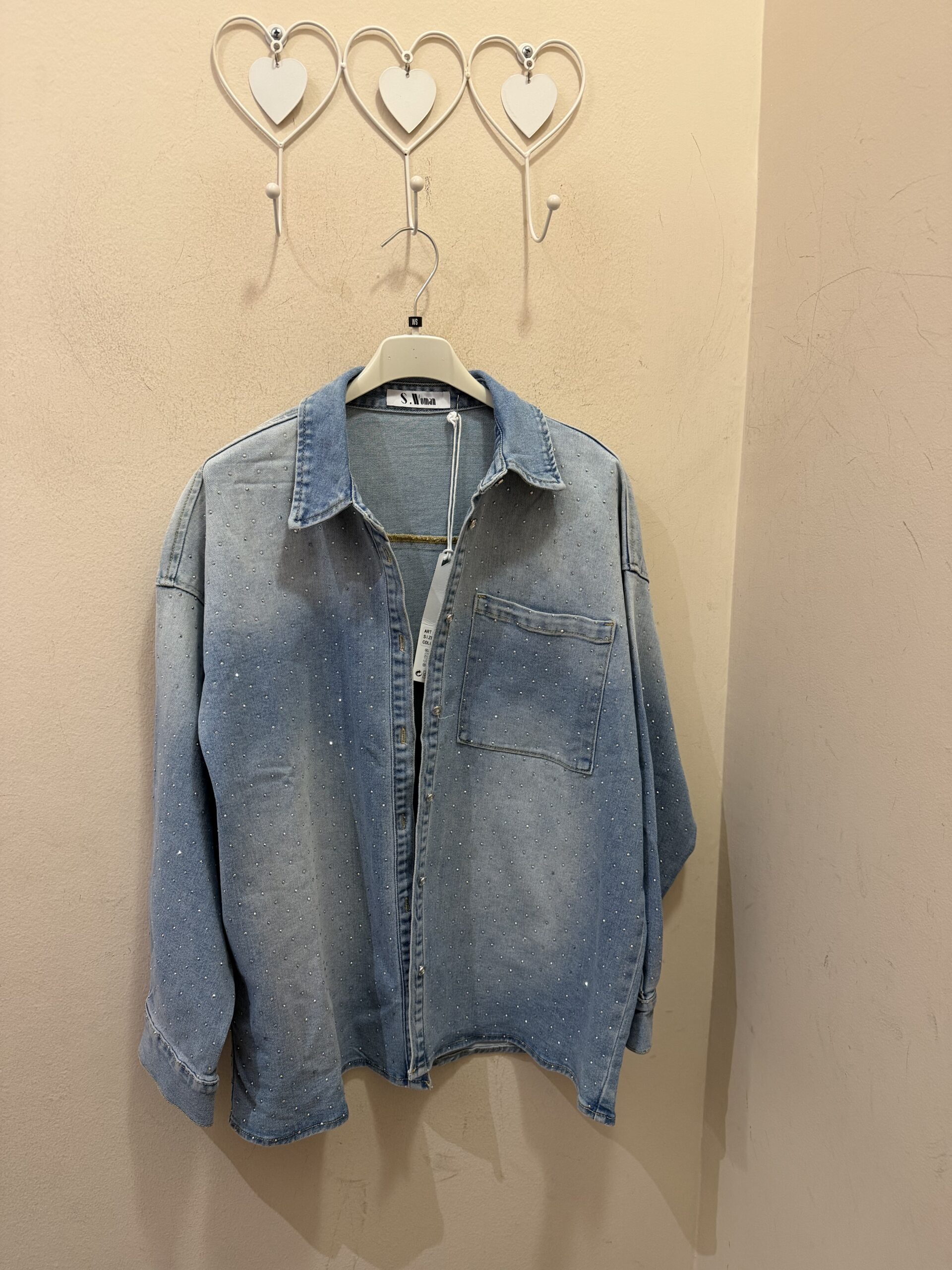 Sobre camisa Strass denim