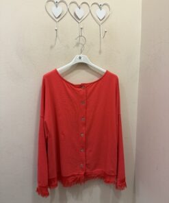 Camiseta cárdigan rojo