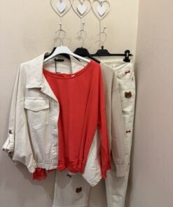 Alternative view of Camiseta cárdigan rojo