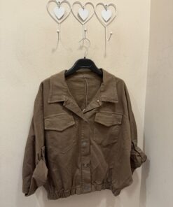 Chaqueta denim caramelo