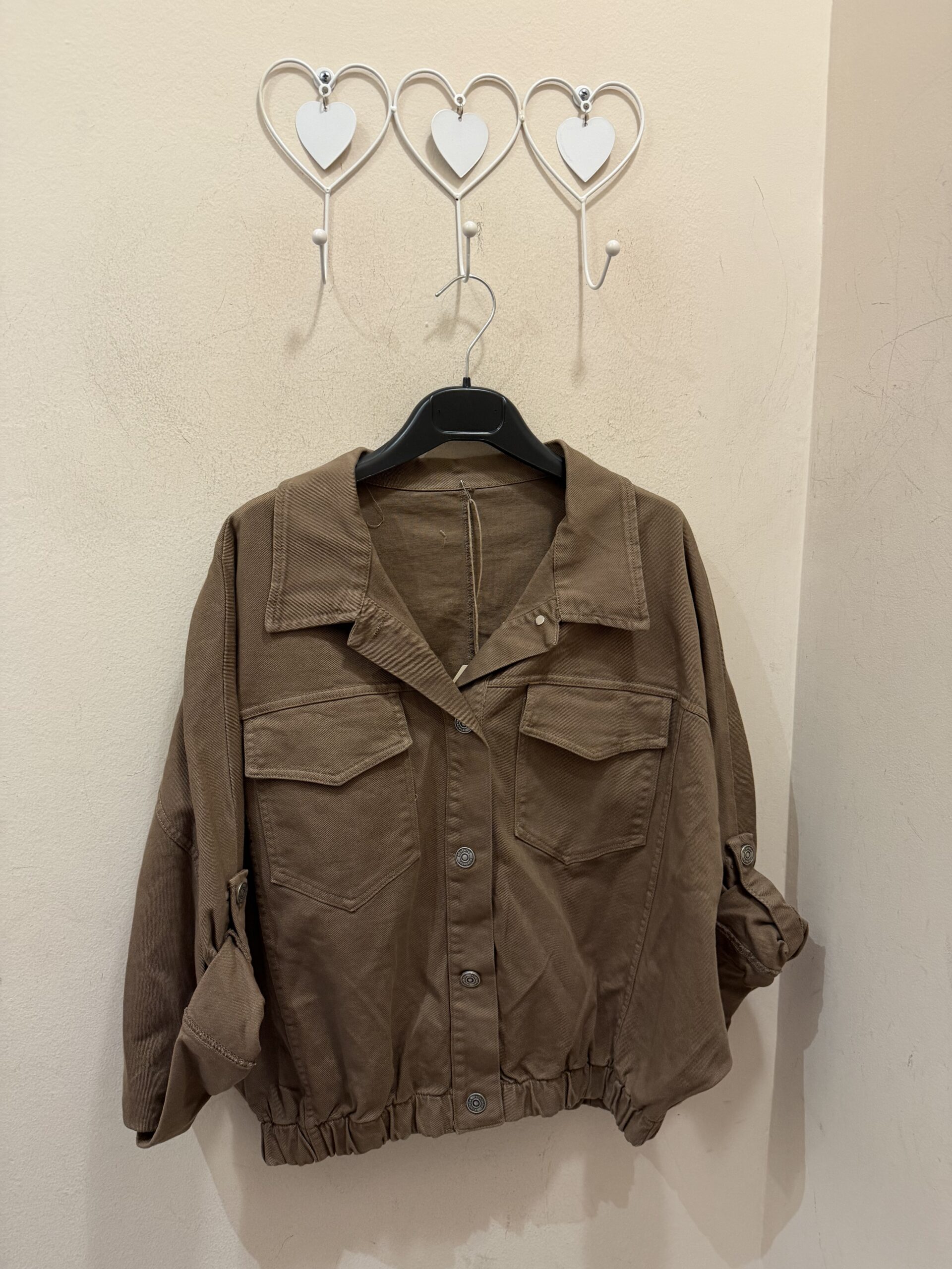 Chaqueta denim caramelo