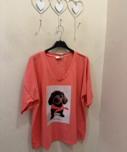 Camiseta cuello pico Teckel