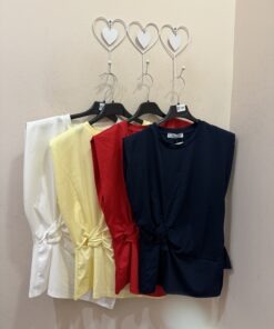 Camiseta drapeada colores