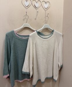 Jersey manga 3/4 combinado