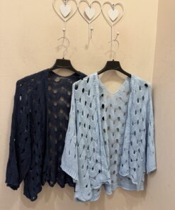 Alternative view of Cárdigan hilo ondas