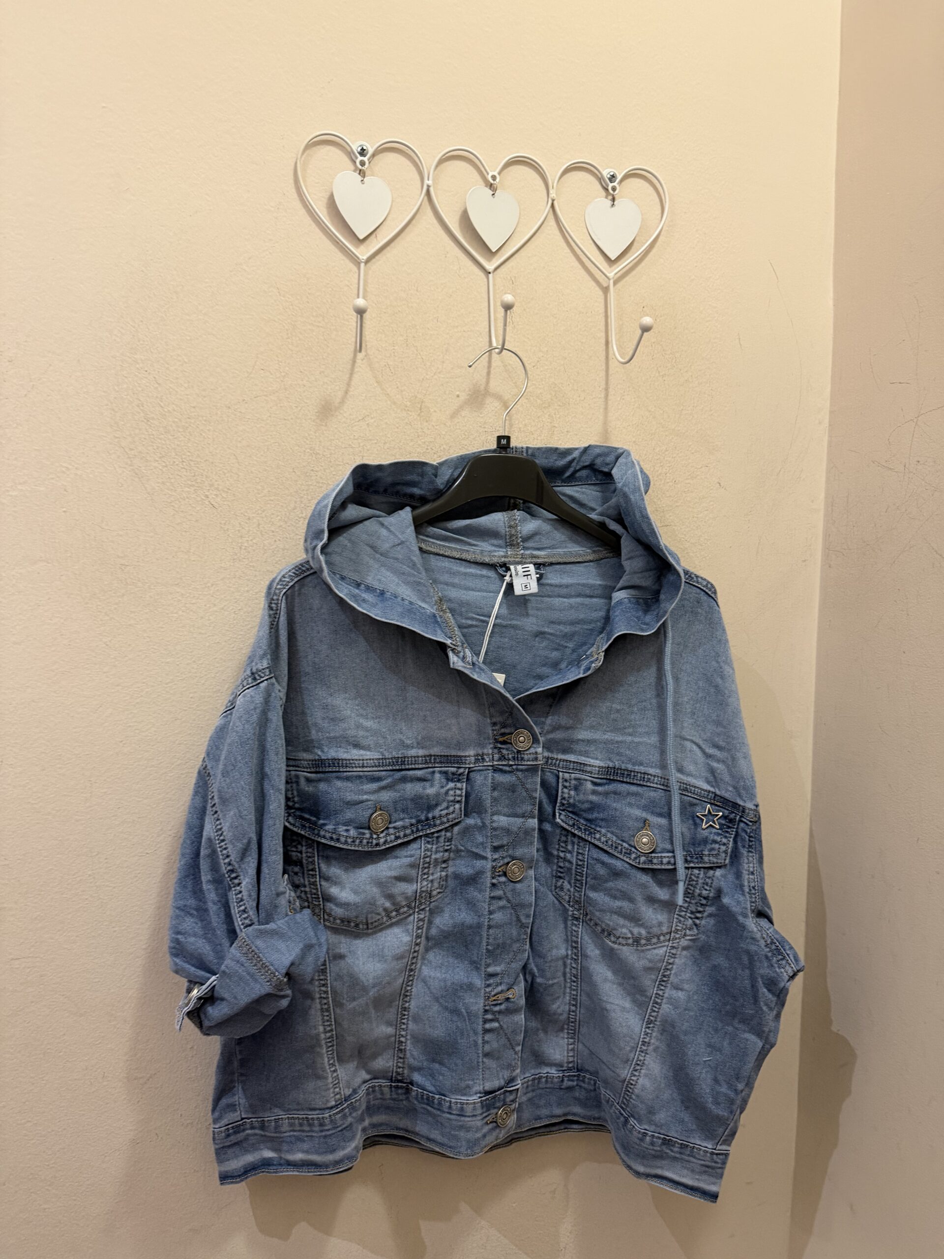 Chaqueta denim capucha