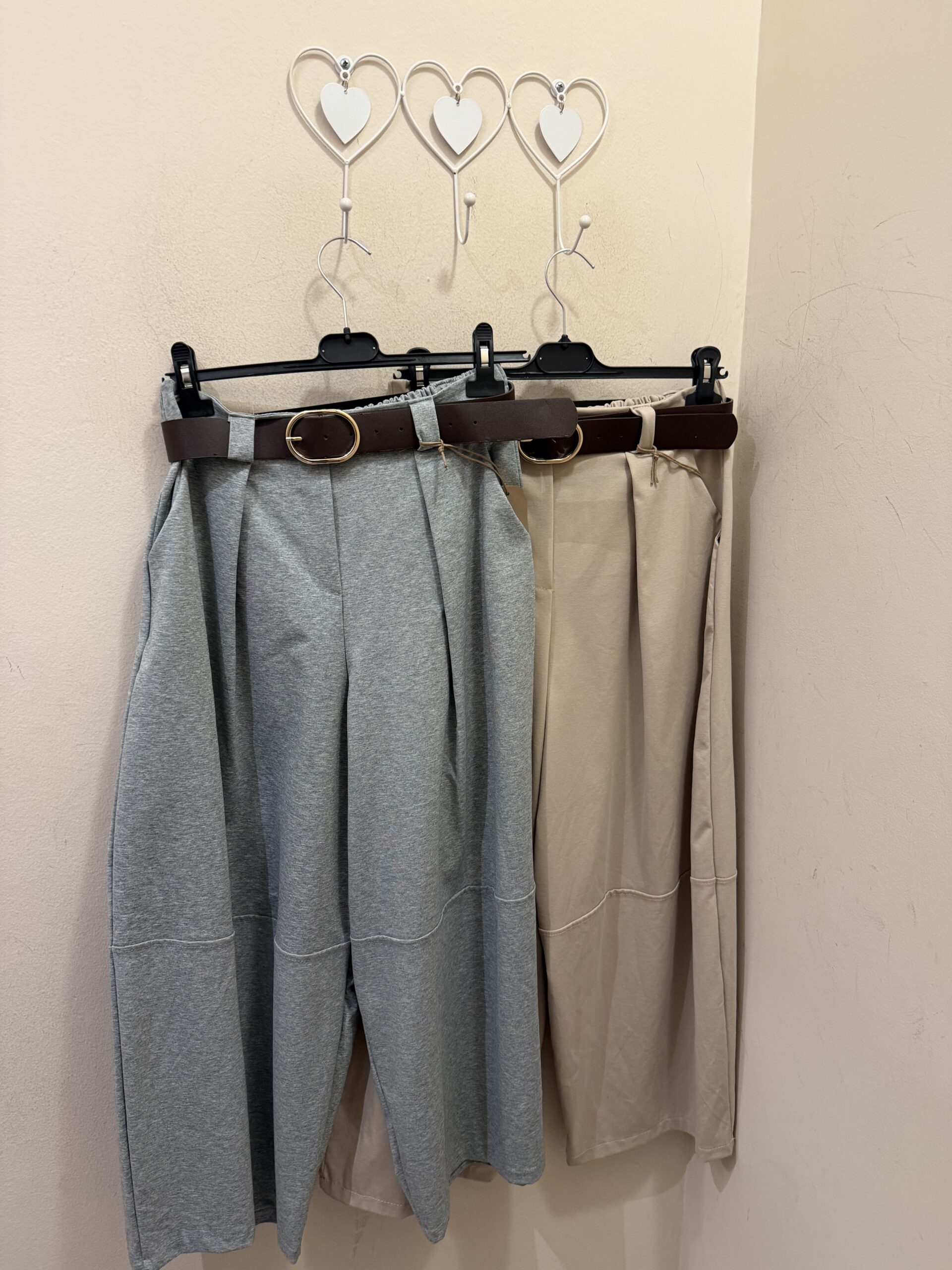 Pantalón globo casual gris