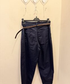 Alternative view of Pantalón azul marino cinturón