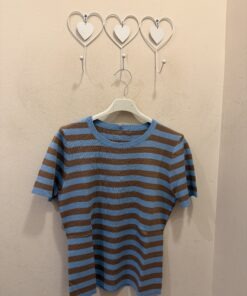 Jersey punto Navy caramel y denim