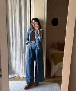 Pantalón denim pinzas Ali