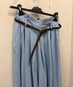 Alternative view of Pantalón raya denim claro