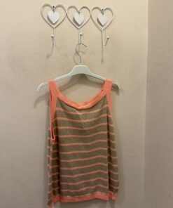 Top punto rayas Navy