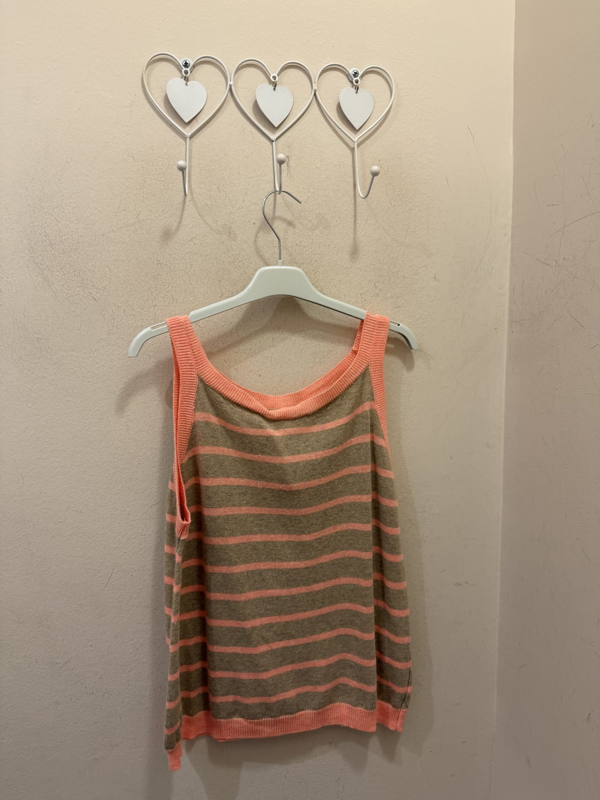 Top punto rayas Navy