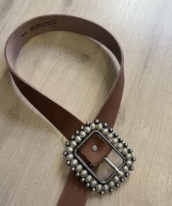 Cinturón piel hebilla
