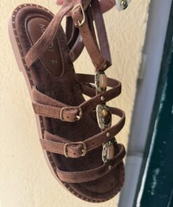 Alternative view of Sandalia joya caramelo