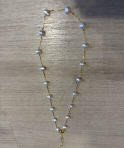 Collar perlas bonito corto