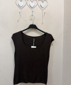 Alternative view of Top punto fino escote