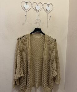 Cárdigan oro lurex