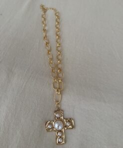 Collar Paloma Cruz Perlas