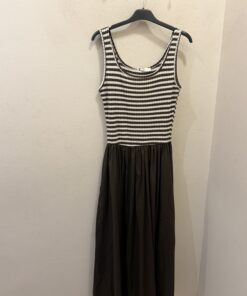 Vestido combinado punto