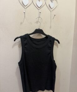 Camiseta canalé lavada piedra