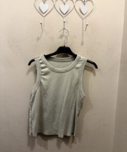 Alternative view of Camiseta canalé lavada piedra