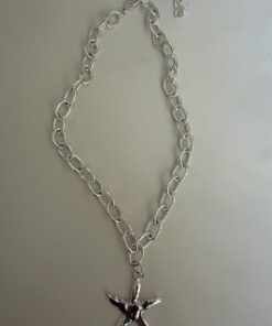 Collar plateado estrella
