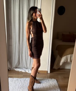 Vestido chocolate