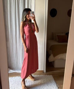 Vestido coral