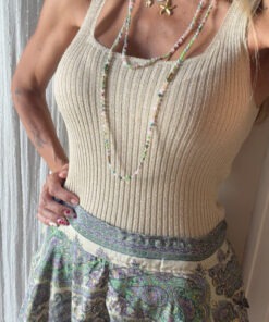 Top lurex escote cuadrado