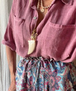 Camisa algodón cereza